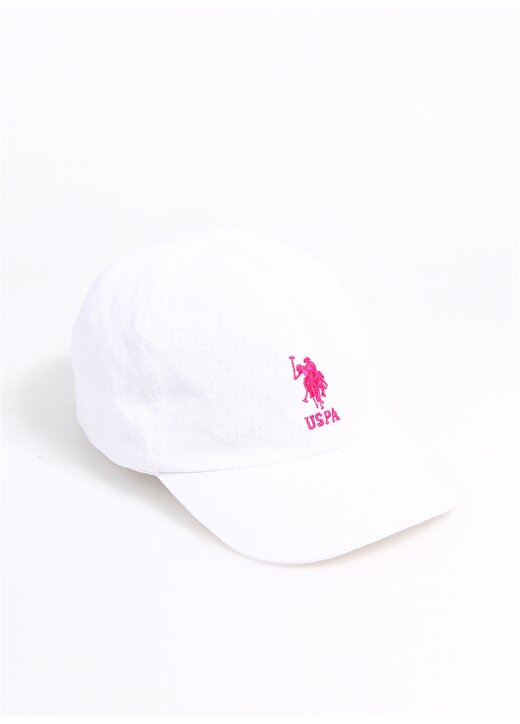 U.S. Polo Assn. Beyaz Kız Çocuk Şapka EDROGIRL-IY23 1
