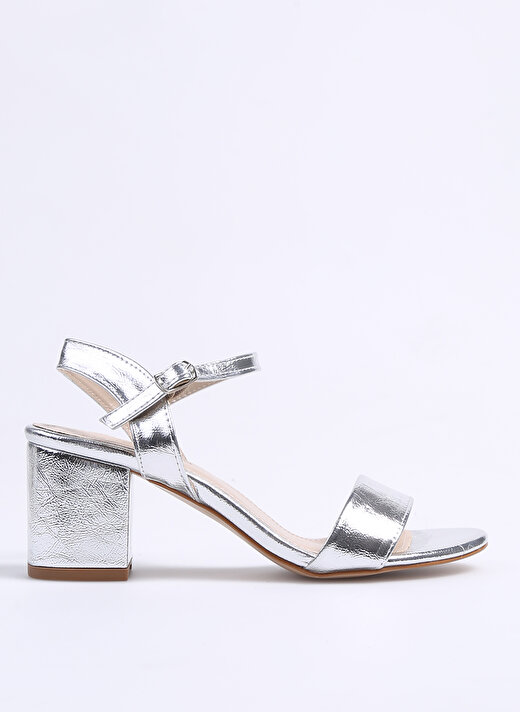 Pierre Cardin Gümüş Kadın Topuklu Ayakkabı PC-51863  1
