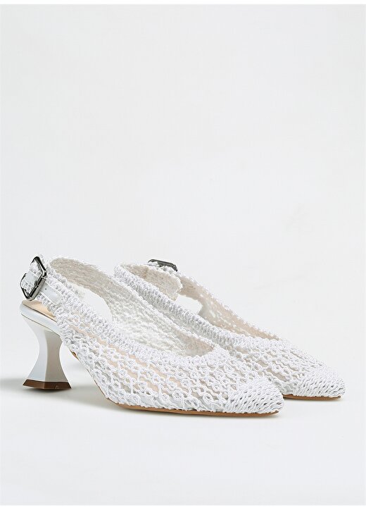 Pierre Cardin Beyaz Kadın Topuklu Ayakkabı PC-52260 2
