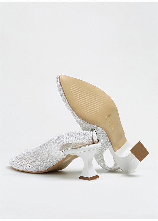 Pierre Cardin Beyaz Kadın Topuklu Ayakkabı PC-52260 4