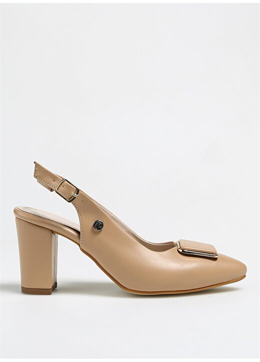 Pierre Cardin Bej Kadın Topuklu Ayakkabı PC-52279 1