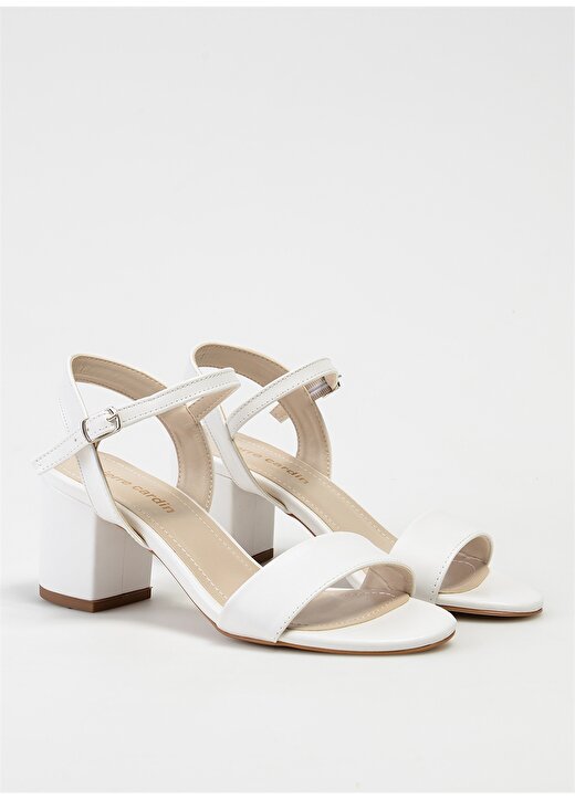 Pierre Cardin Beyaz Kadın Topuklu Ayakkabı PC-51863 2