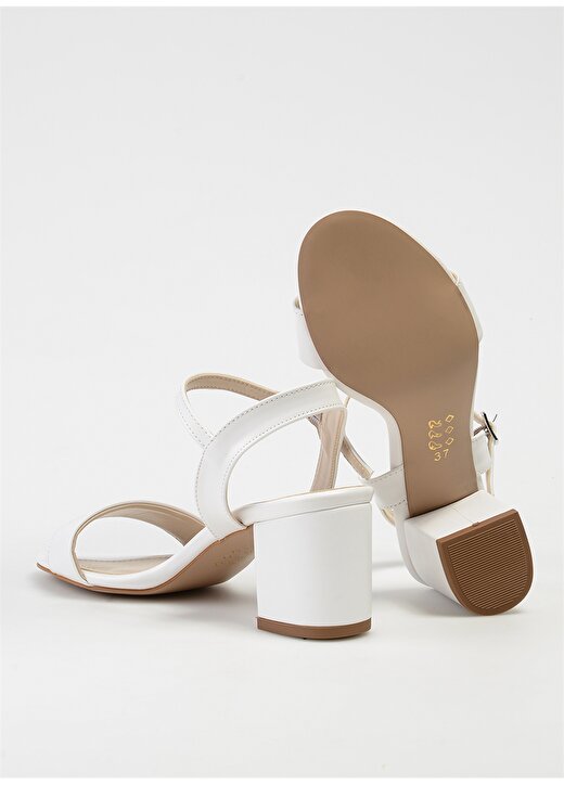 Pierre Cardin Beyaz Kadın Topuklu Ayakkabı PC-51863 4