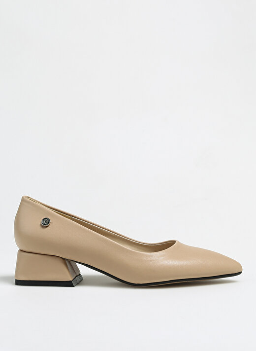 Pierre Cardin Bej Kadın Topuklu Ayakkabı PC-52009  1