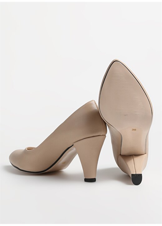 Pierre Cardin Bej Kadın Topuklu Ayakkabı PC-52228 4