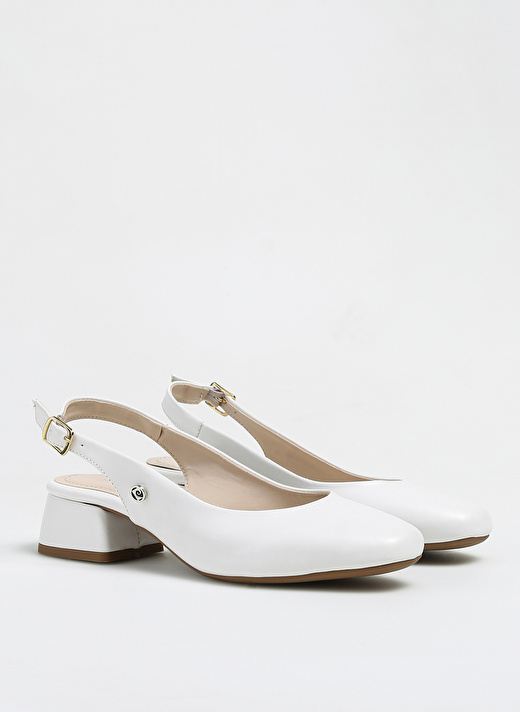 Pierre Cardin Beyaz Kadın Topuklu Ayakkabı PC-52272  2