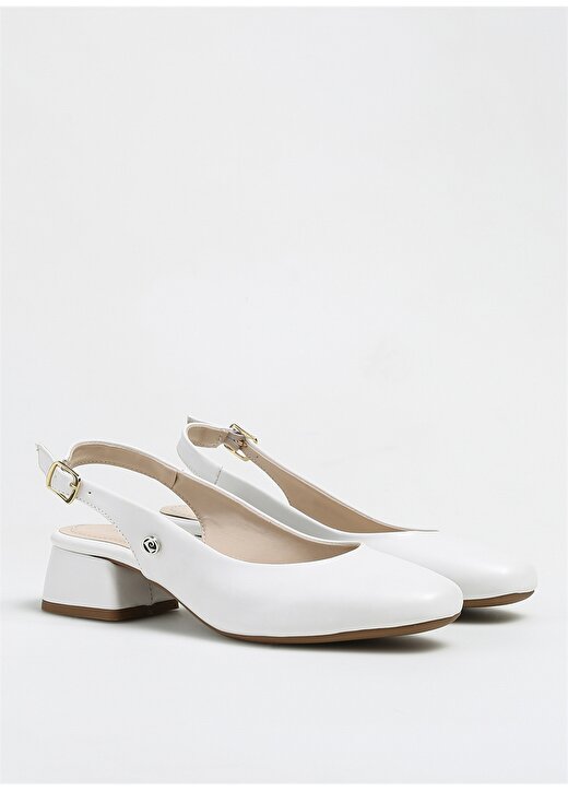 Pierre Cardin Beyaz Kadın Topuklu Ayakkabı PC-52272 2