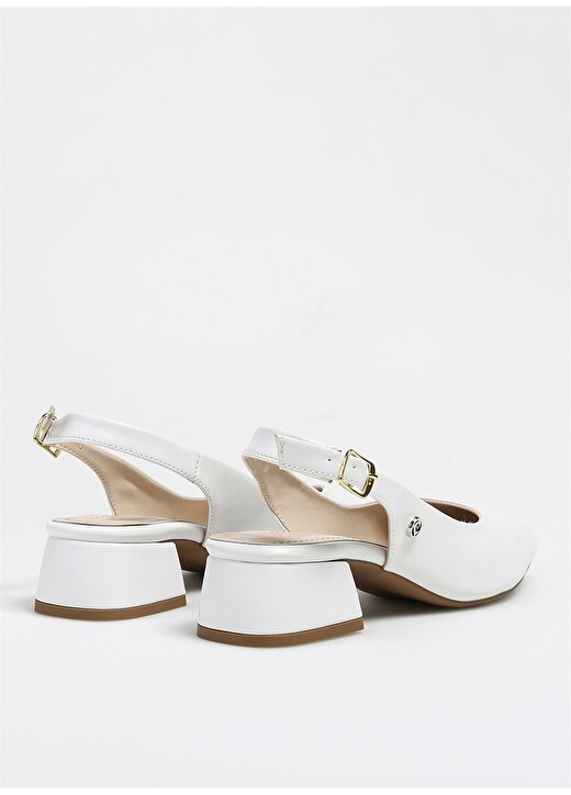 Pierre Cardin Beyaz Kadın Topuklu Ayakkabı PC-52272 4