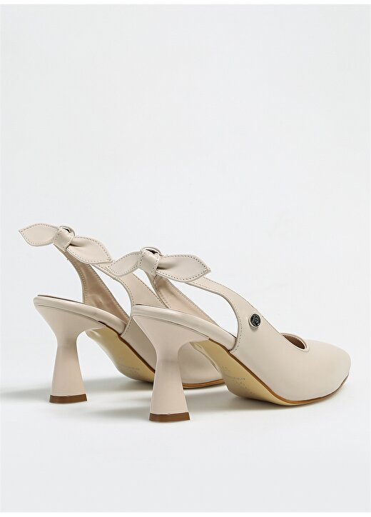 Pierre Cardin Krem Kadın Topuklu Ayakkabı PC-52284 3