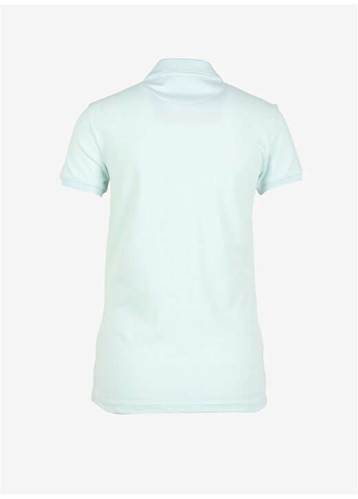 U.S. Polo Assn. Polo Yaka Düz Su Yeşili Kadın T-Shirt TP0123 2