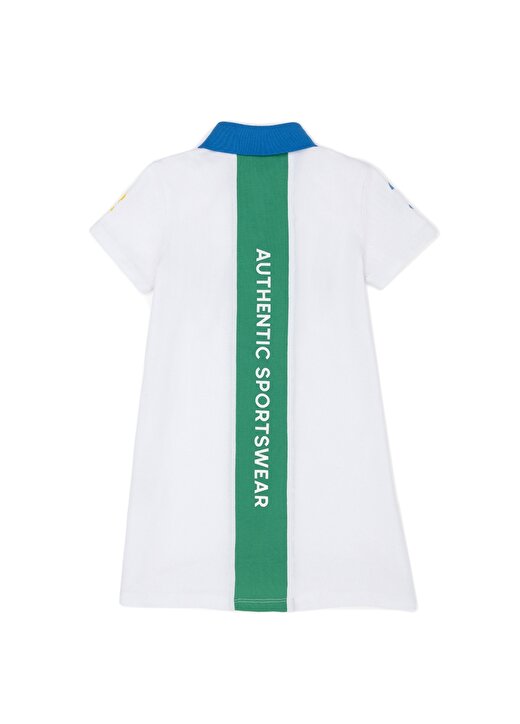 U.S. Polo Assn. Baskılı Beyaz Kız Çocuk Polo T-Shirt MILENA-TKIDS 3