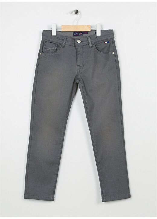 U.S. Polo Assn. Mavi Erkek Çocuk Boru Paça Slim Fit Düz Denim Pantolon PARKERKIDS-G 1