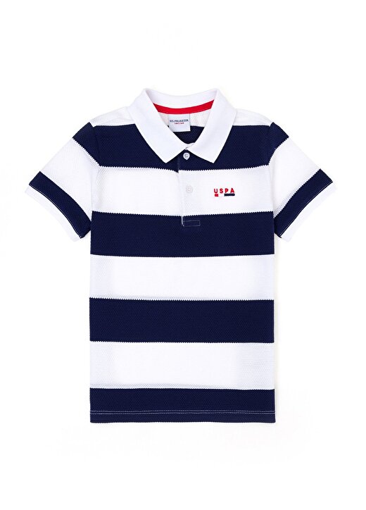 U.S. Polo Assn. Çizgili Lacivert Erkek Çocuk Polo T-Shirt ERSTA 1