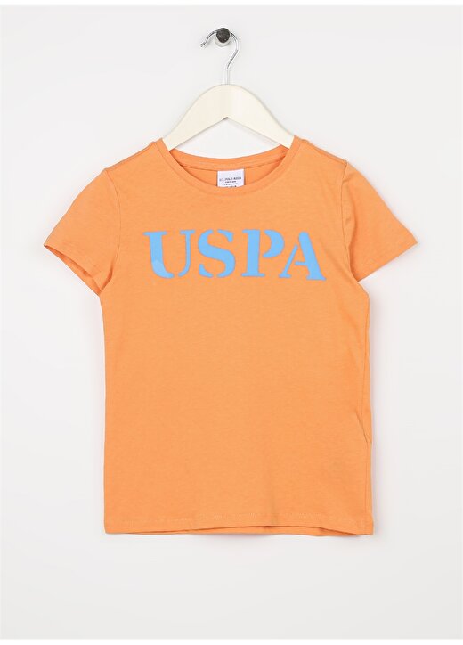 U.S. Polo Assn. Baskılı Turuncu Erkek Çocuk T-Shirt GEARTKIDSIY023 1