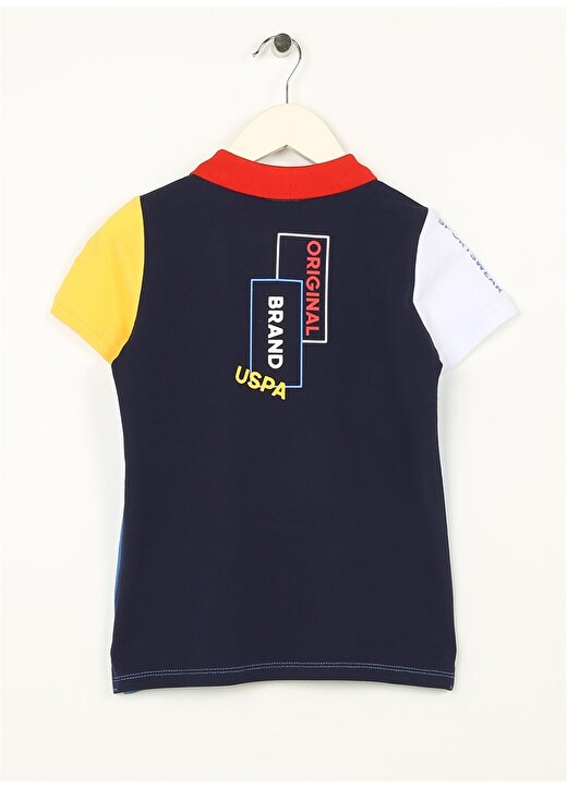 U.S. Polo Assn. Lacivert Erkek Çocuk Polo Yaka Kısa Kollu Baskılı Polo T-Shirt KELD 2
