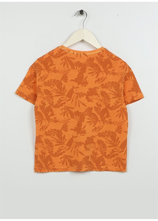 U.S. Polo Assn. Desenli Turuncu Erkek Çocuk T-Shirt ALTAMURAKIDS 2