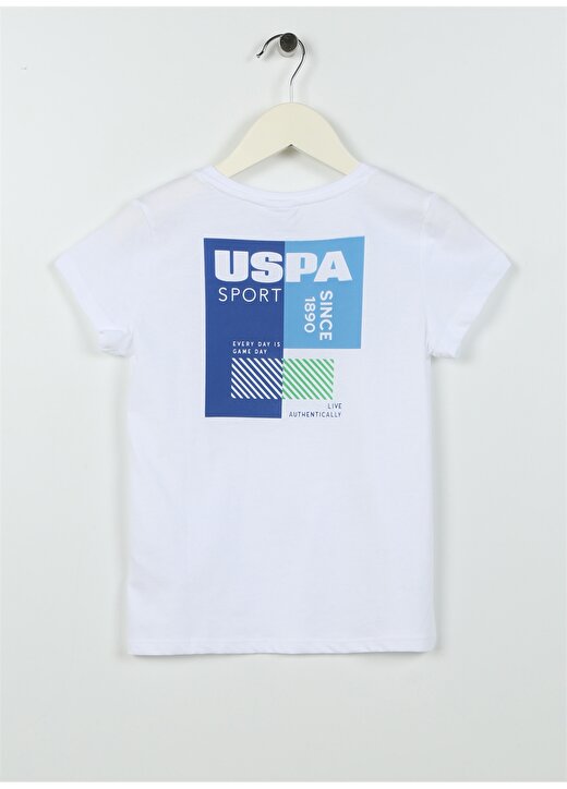 U.S. Polo Assn. Baskılı Beyaz Erkek Çocuk T-Shirt BANCAYKIDS 2