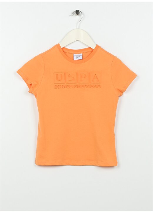 U.S. Polo Assn. Düz Turuncu Erkek Çocuk T-Shirt MEKSIKAKIDS 1