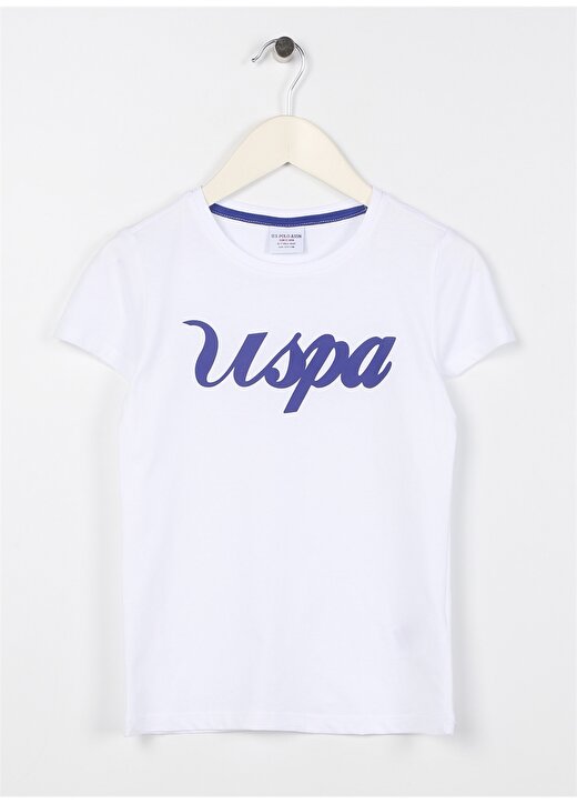 U.S. Polo Assn. Baskılı Beyaz Erkek Çocuk T-Shirt RAINIY023 1