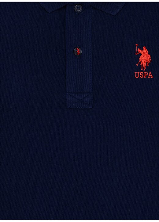 U.S. Polo Assn. Lacivert Erkek Çocuk Polo Yaka Kısa Kollu Düz Polo T-Shirt TP01IY023 3