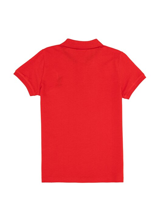 U.S. Polo Assn. Kırmızı Erkek Çocuk Polo Yaka Kısa Kollu Düz Polo T-Shirt TP01IY023 2