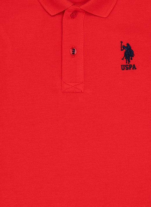 U.S. Polo Assn. Kırmızı Erkek Çocuk Polo Yaka Kısa Kollu Düz Polo T-Shirt TP01IY023   3