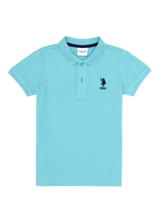U.S. Polo Assn. Mint Erkek Çocuk Polo Yaka Kısa Kollu Düz Polo T-Shirt TP01IY023 1
