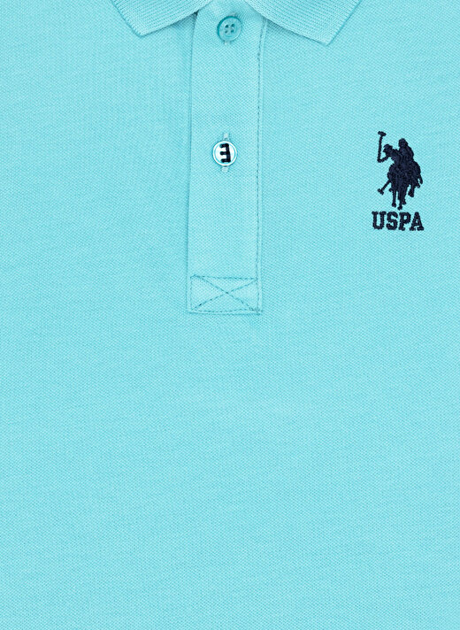U.S. Polo Assn. Mint Erkek Çocuk Polo Yaka Kısa Kollu Düz Polo T-Shirt TP01IY023   3