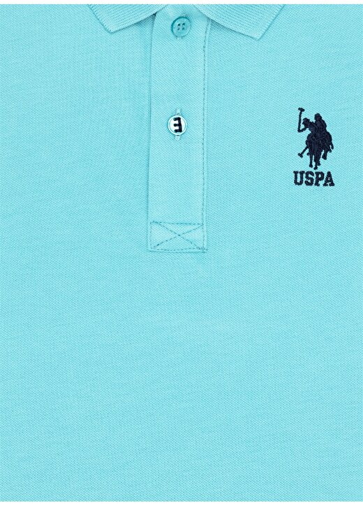 U.S. Polo Assn. Mint Erkek Çocuk Polo Yaka Kısa Kollu Düz Polo T-Shirt TP01IY023 3