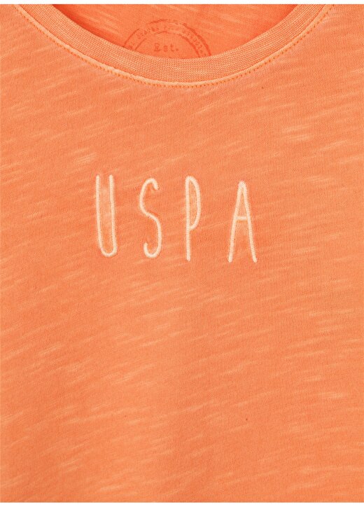 U.S. Polo Assn. Düz Turuncu Erkek Çocuk T-Shirt TOYOKIDSIY023 3