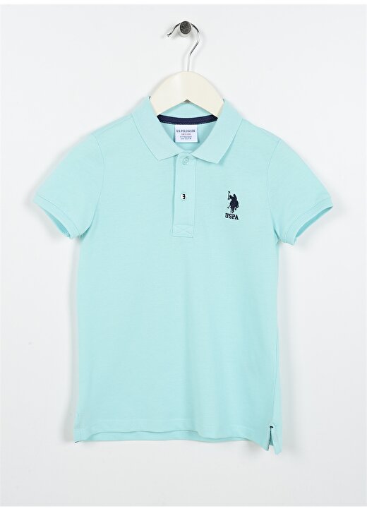 U.S. Polo Assn. Açık Yeşil Erkek Çocuk Polo Yaka Kısa Kollu Düz Polo T-Shirt TP01IY023 1