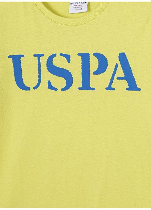 U.S. Polo Assn. Baskılı Açık Yeşil Erkek Çocuk T-Shirt GEARTKIDSIY023 3