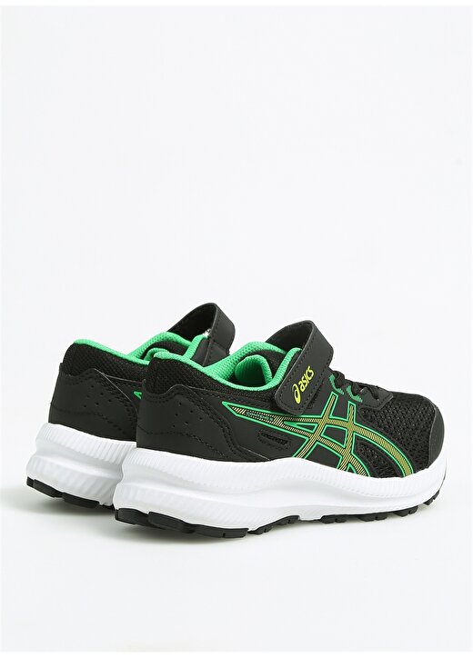 Asics Siyah - Yeşil Erkek Koşu Ayakkabısı 1014A258-005 CONTEND 8 PS 3