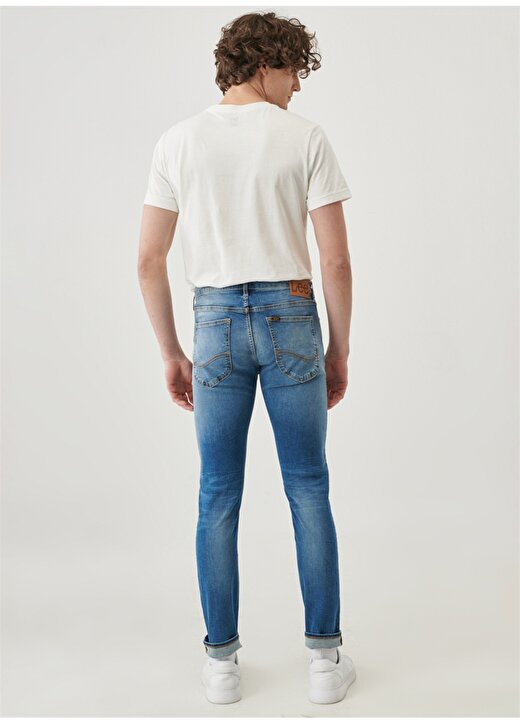 Lee Malone Skinny Jean Erkek Standart Bel Regular Fit Denim Pantolon L736010396 4