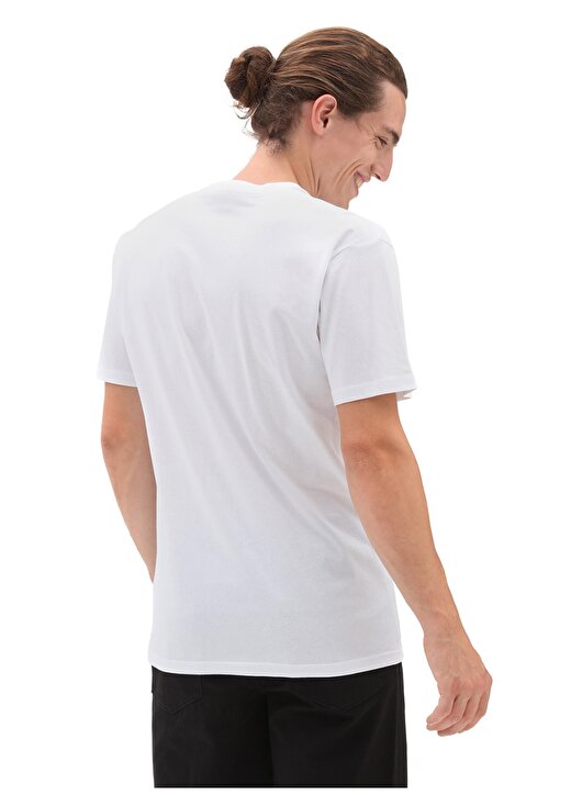 Vans Yuvarlak Yaka Düz Beyaz Erkek T-Shirt VN0A7UCPYB21 CHECKERED VANS-B 2