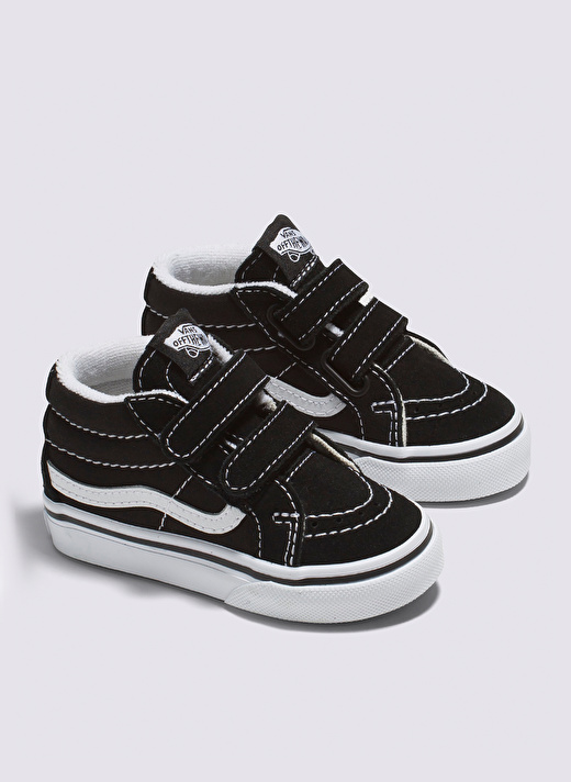 Vans Siyah - Beyaz Bebek Süet + Deri Yürüyüş Ayakkabısı VN00018W6BT1 TD SK8-Mid Reissue V 2