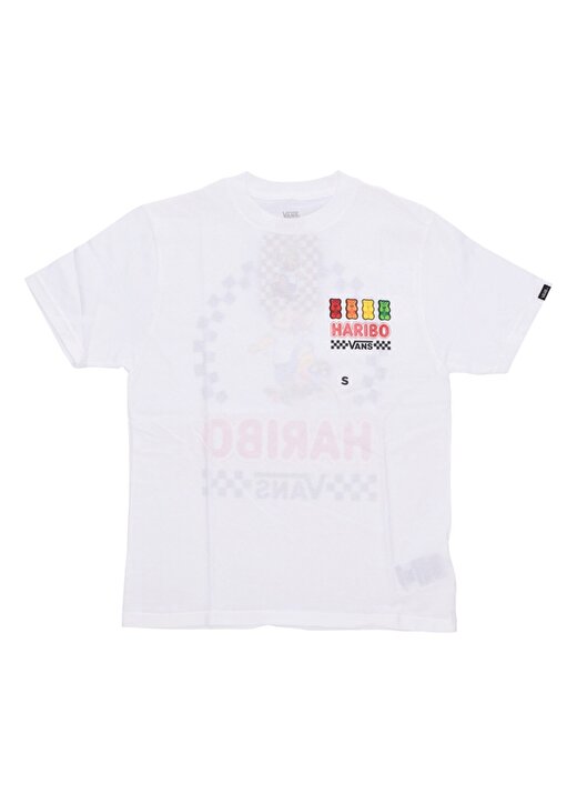 Vans Beyaz Erkek Çocuk Bisiklet Yaka Kısa Kollu T-Shirt VN00086HWHT1 HARIBO SS 2