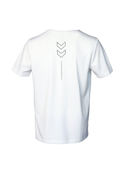 Hummel V Yaka Düz Beyaz Erkek T-Shirt 911687-9001 Hmlt-TE FLEX T-SHIRT 2