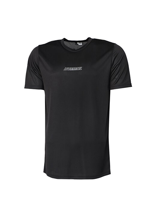Hummel V Yaka Düz Siyah Erkek T-Shirt 911687-2001 Hmlt-TE FLEX T-SHIRT 1