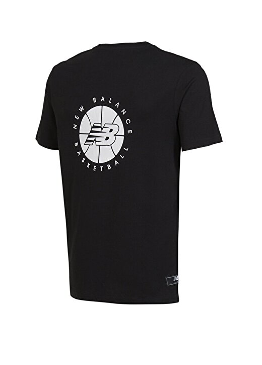 New Balance Yuvarlak Yaka Düz Siyah Erkek T-Shirt MNT1343-BK 2