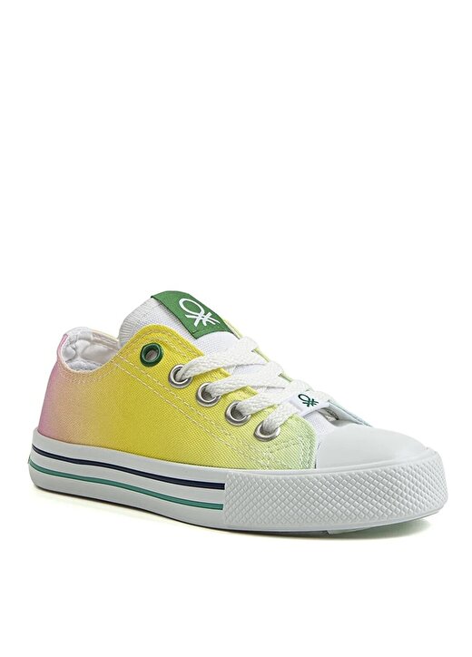 Benetton Sarı Kız Çocuk Sneaker BN-30188 2