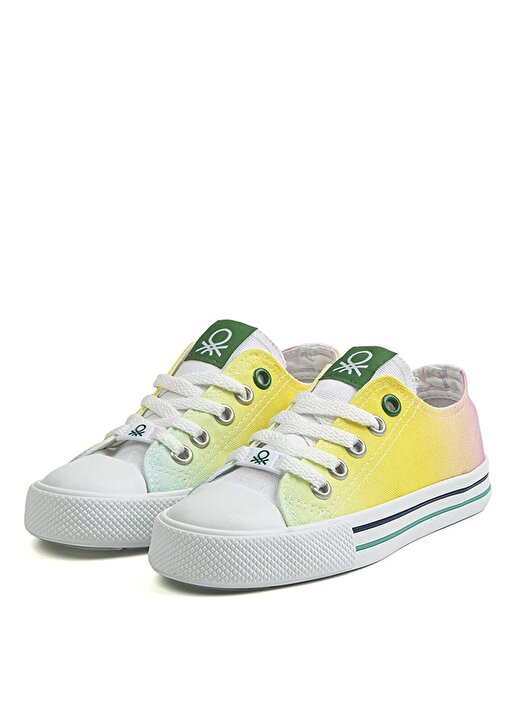 Benetton Sarı Kız Çocuk Sneaker BN-30188 3