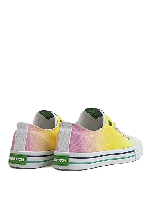 Benetton Sarı Kız Çocuk Sneaker BN-30188 4