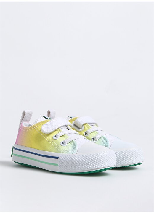 Benetton Sarı Kız Çocuk Sneaker BN-30659 2