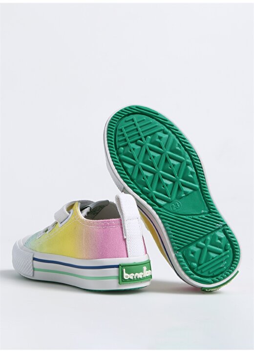 Benetton Sarı Kız Çocuk Sneaker BN-30659 4