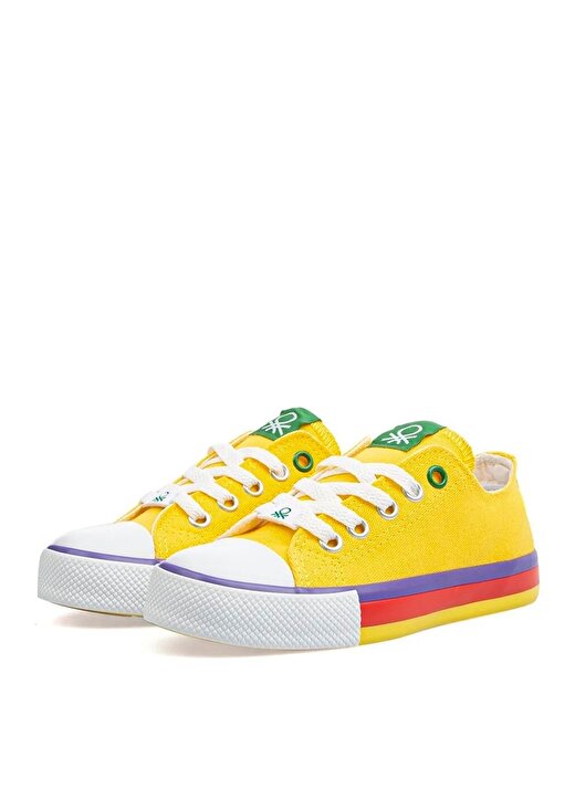 Benetton Sarı Kız Çocuk Sneaker BN-30175 3