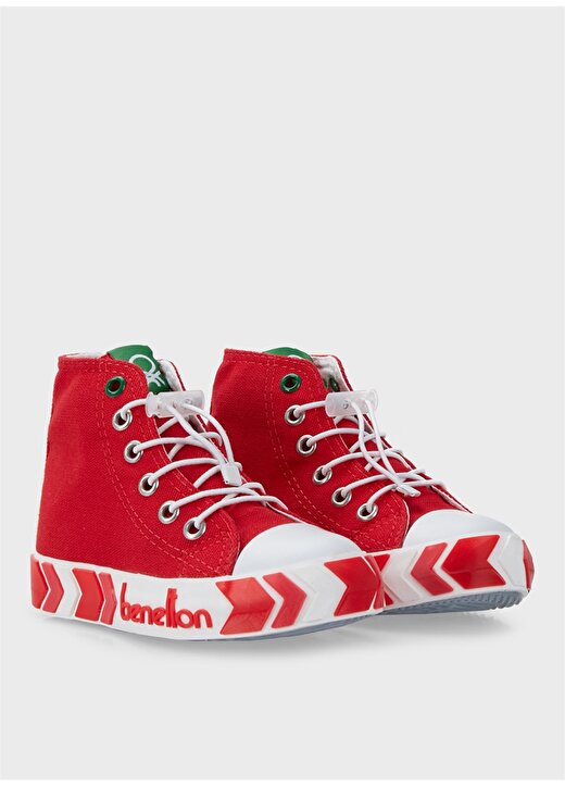 Benetton Kırmızı Kız Çocuk Sneaker BN-30647 3