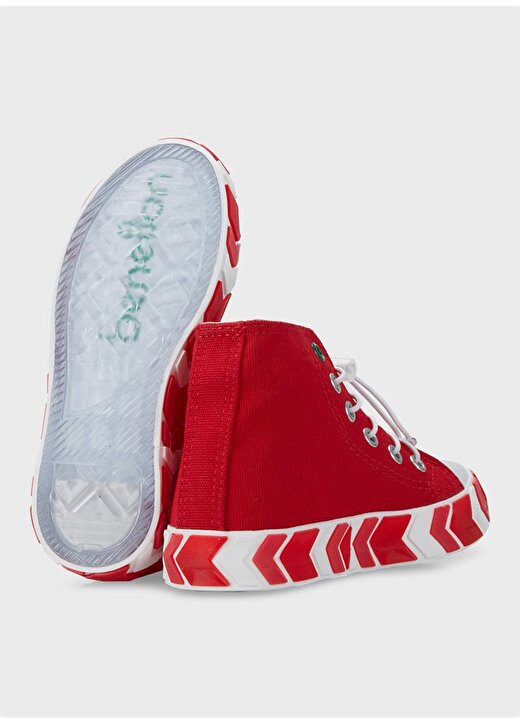Benetton Kırmızı Kız Çocuk Sneaker BN-30647 4