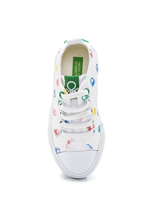 Benetton Beyaz Kız Çocuk Sneaker BN-30660 4