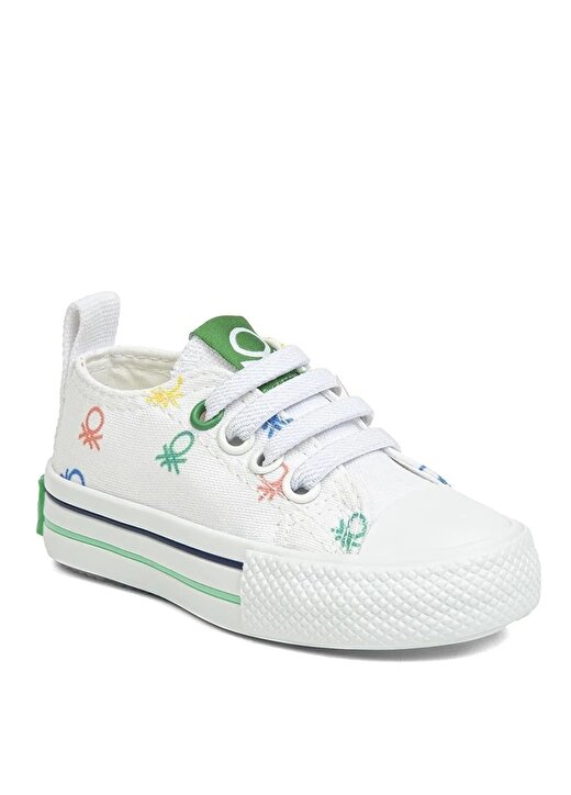 Benetton Beyaz Kız Çocuk Sneaker BN-30661 2